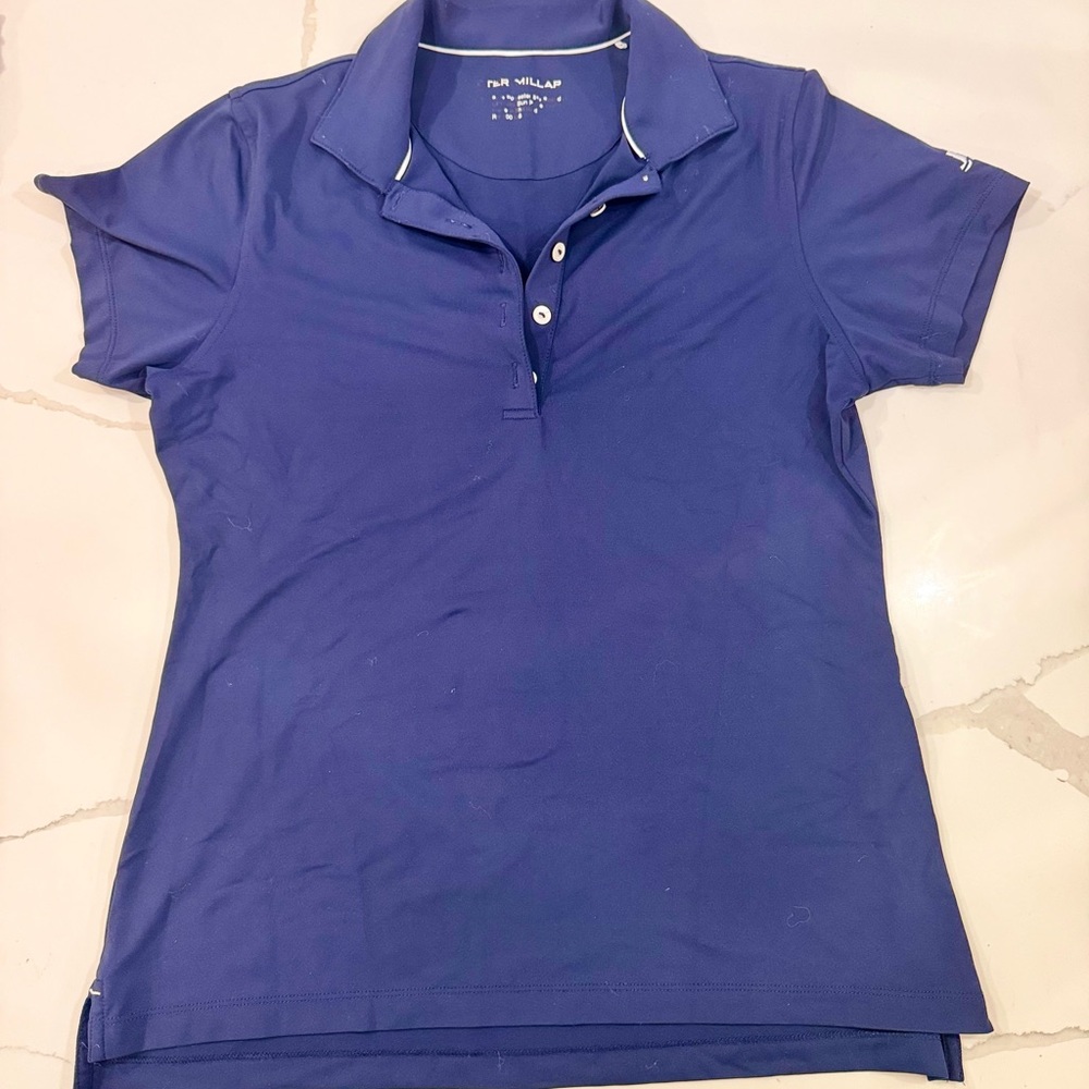 Peter Millar golf performance tennis Polo Shirt Womens M JRP